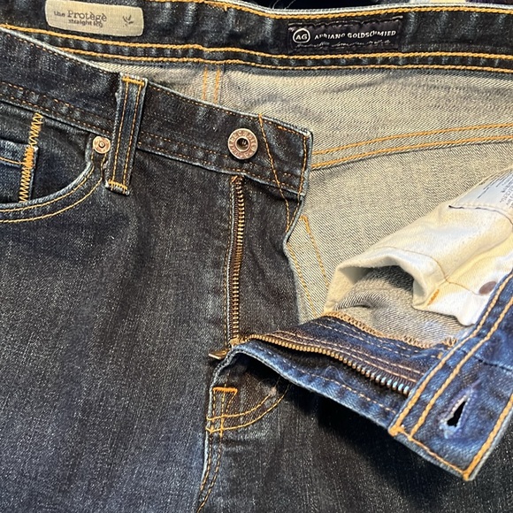 - AG The Protoge Straight Leg Dark Wash Jeans Size 32x34 - Picture 13 of 14